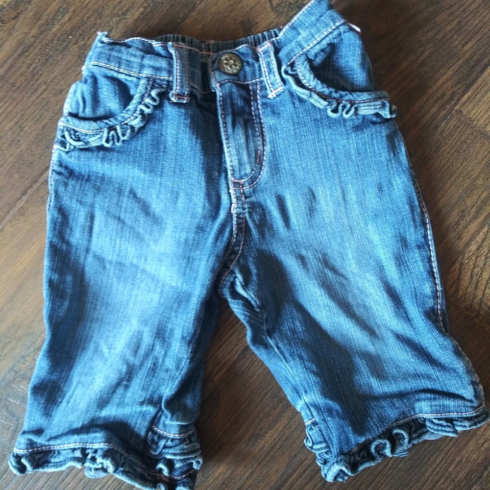 Children's Place stretch baby girl denim bottoms
